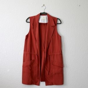 Anthropologie, Elevenses Old Town Vest, Size Medium